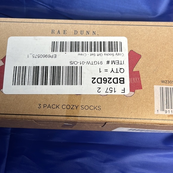 Rae Dunn cozy Socks Crew Santa hohoho be merry NEW BNIP Christmas - Picture 11 of 11